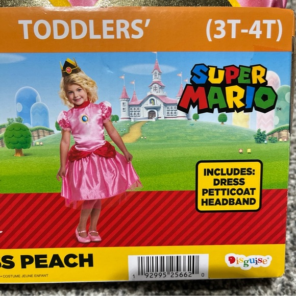 Toddlers CUTE 'Princess Peach' Costume (Size 3T-4T) BRAND NEW W TAGS - Picture 3 of 7